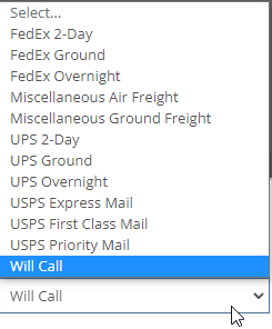 Different Shipping Methods