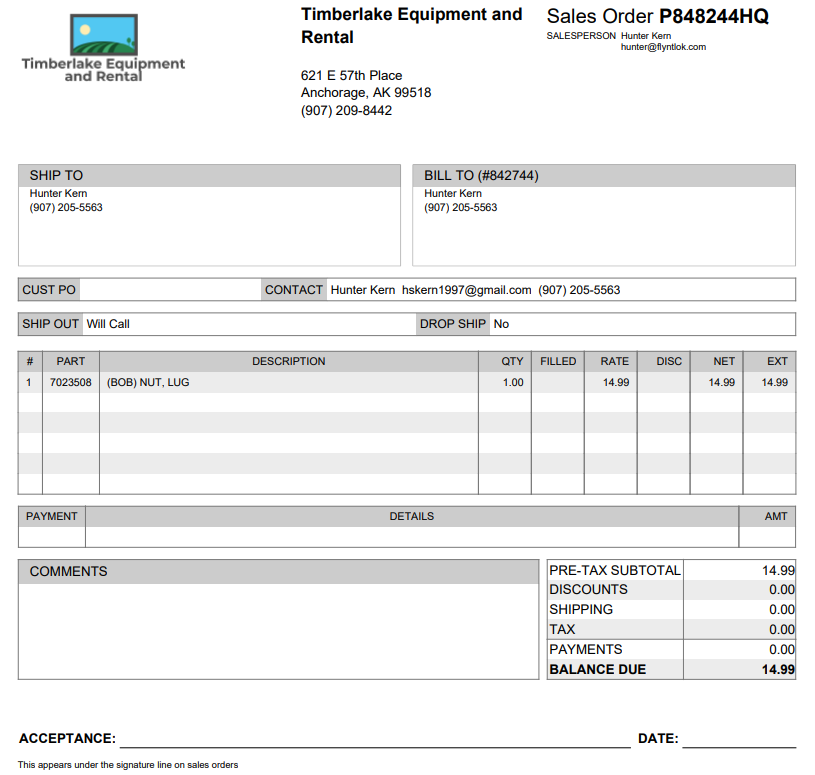 Sale Order Report