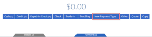 New Payment Type