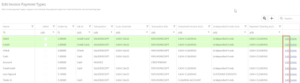Edit Payment Types