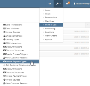 Invoice Payment Type